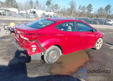 2013 Hyundai Elantra Gls из США, поврежденный, VIN KMHDH4AE4DU973064